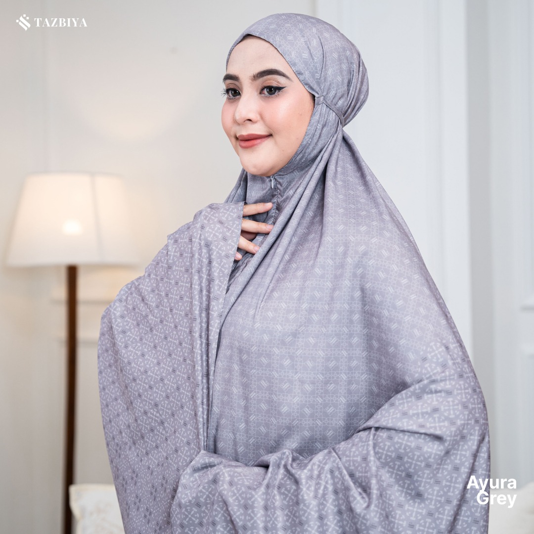 TAZBIYA MUKENA TRAVEL 2IN1 AYURA SERIES | Mukena Travel Dewasa Motif