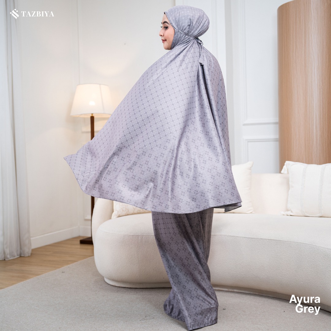 TAZBIYA MUKENA TRAVEL 2IN1 AYURA SERIES | Mukena Travel Dewasa Motif
