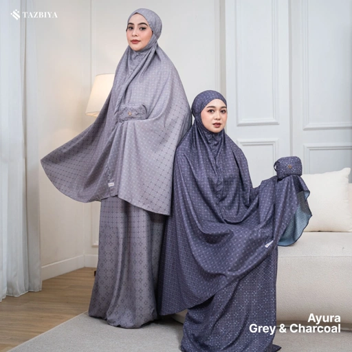 Image of TAZBIYA MUKENA TRAVEL 2IN1 AYURA SERIES | Mukena Travel Dewasa Motif