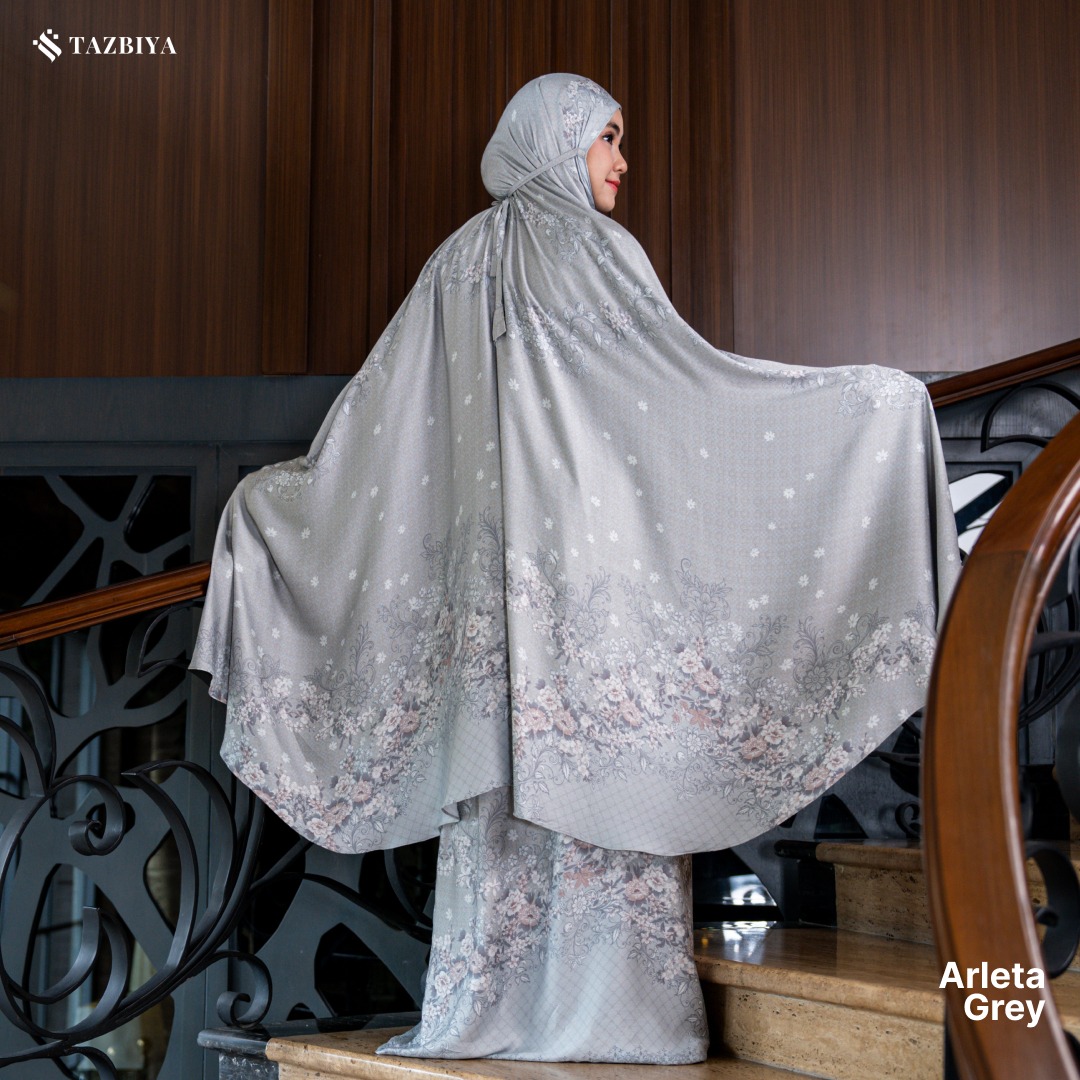 TAZBIYA MUKENA RAYON SATIN PREMIUM ARLETA SERIES