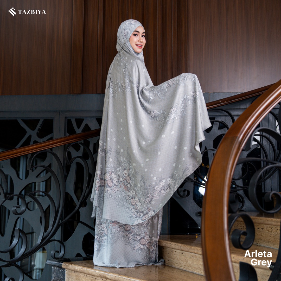 TAZBIYA MUKENA RAYON SATIN PREMIUM ARLETA SERIES