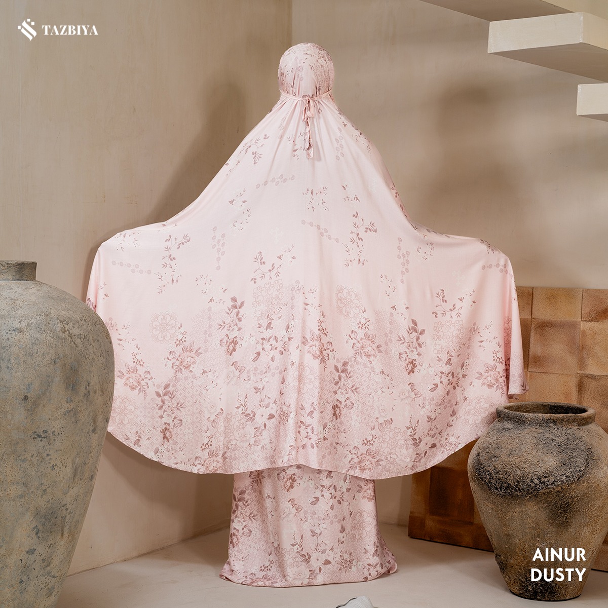 TAZBIYA MUKENA RAYON SATIN PREMIUM AINUR SERIES