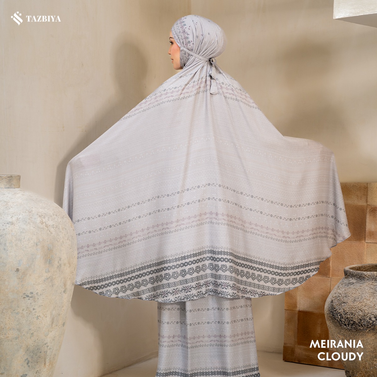 MUKENA TAZBIYA X KEMISO SAJADAH RAYON MEIRANIA SERIES ALLSIZE