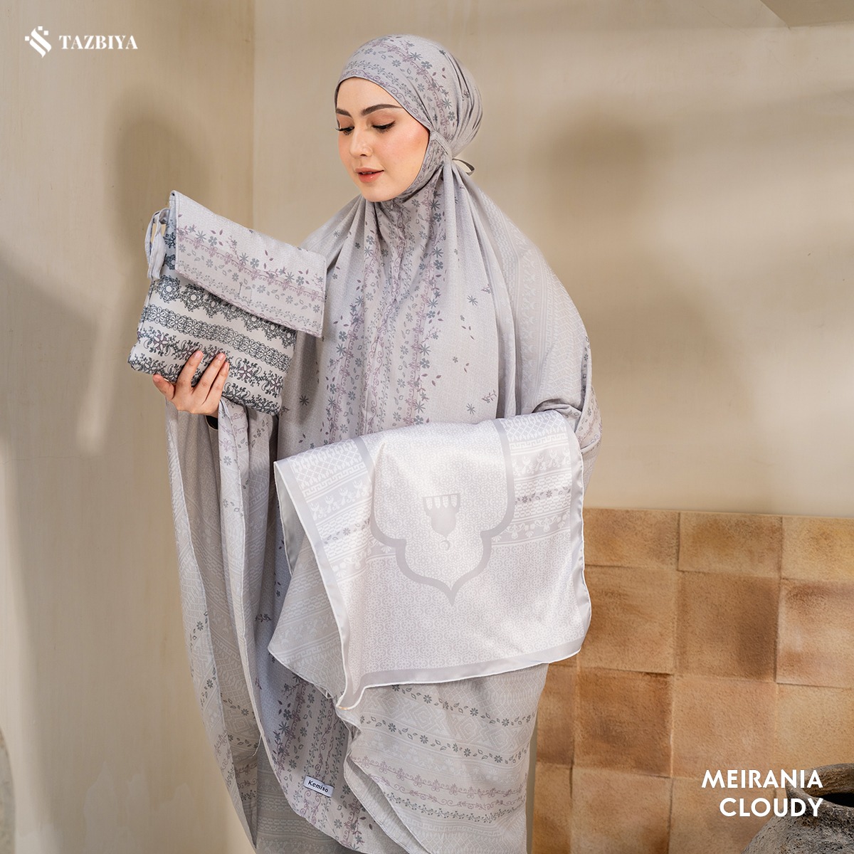 MUKENA TAZBIYA X KEMISO SAJADAH RAYON MEIRANIA SERIES ALLSIZE