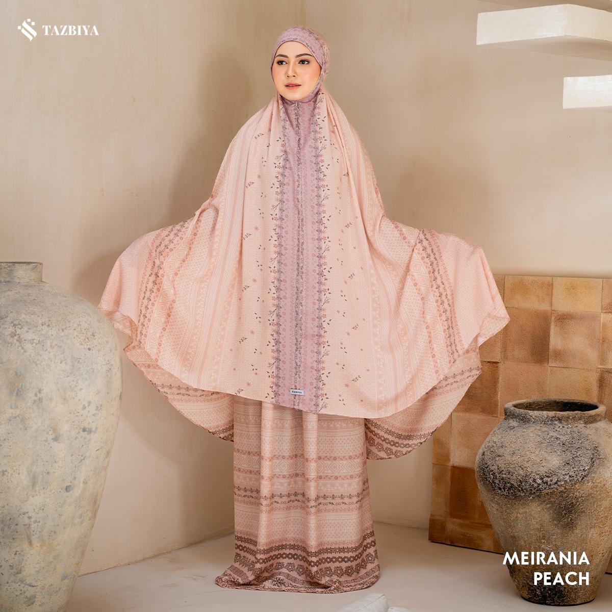 MUKENA TAZBIYA X KEMISO SAJADAH RAYON MEIRANIA SERIES ALLSIZE