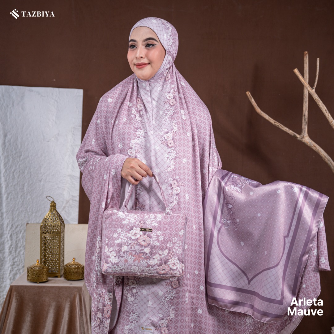 TAZBIYA MUKENA RAYON SATIN PREMIUM ARLETA SERIES