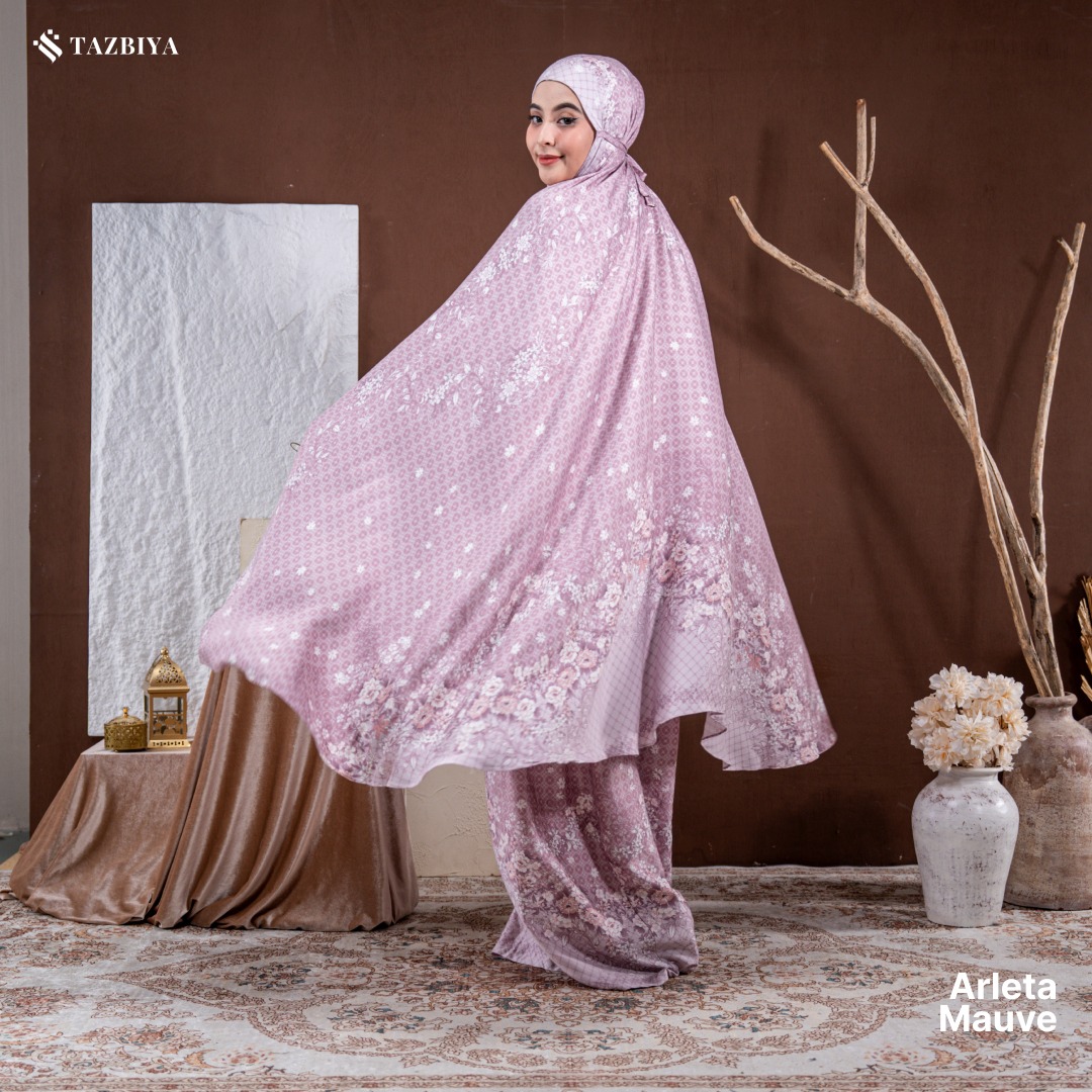 TAZBIYA MUKENA RAYON SATIN PREMIUM ARLETA SERIES
