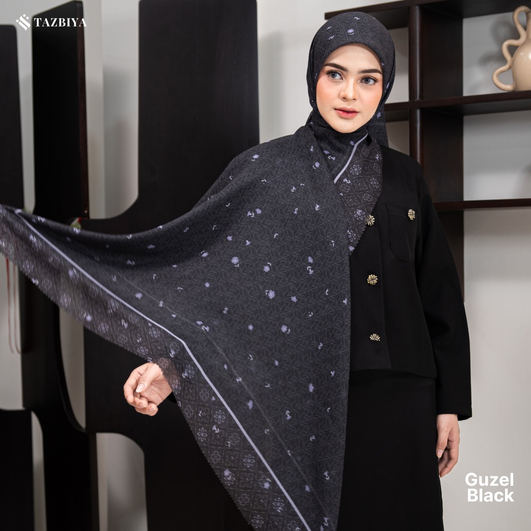 TAZBIYA SCARF - GUZEL SERIES I JILBAB SEGI EMPAT POLYCOTTON PREMIUM