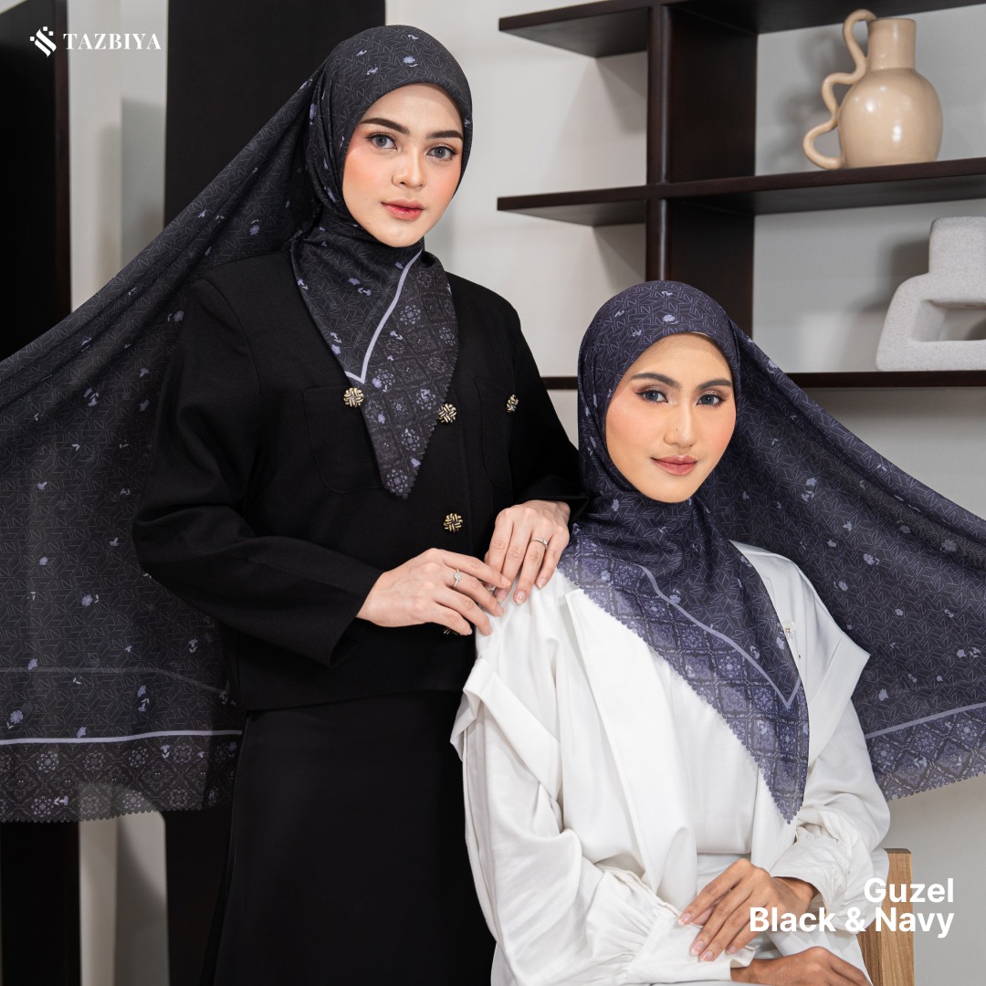 TAZBIYA SCARF - GUZEL SERIES I JILBAB SEGI EMPAT POLYCOTTON PREMIUM