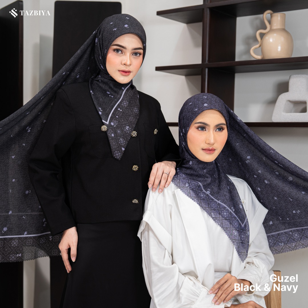 TAZBIYA SCARF - GUZEL SERIES I JILBAB SEGI EMPAT POLYCOTTON PREMIUM