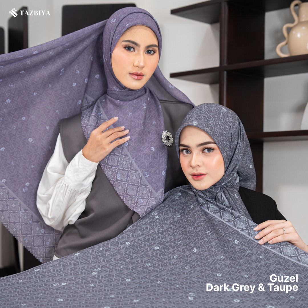 TAZBIYA SCARF - GUZEL SERIES I JILBAB SEGI EMPAT POLYCOTTON PREMIUM