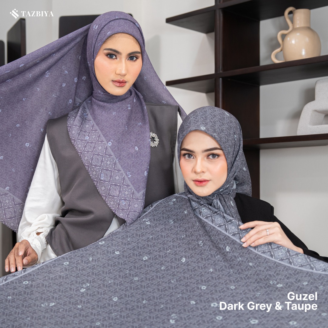 TAZBIYA SCARF - GUZEL SERIES I JILBAB SEGI EMPAT POLYCOTTON PREMIUM