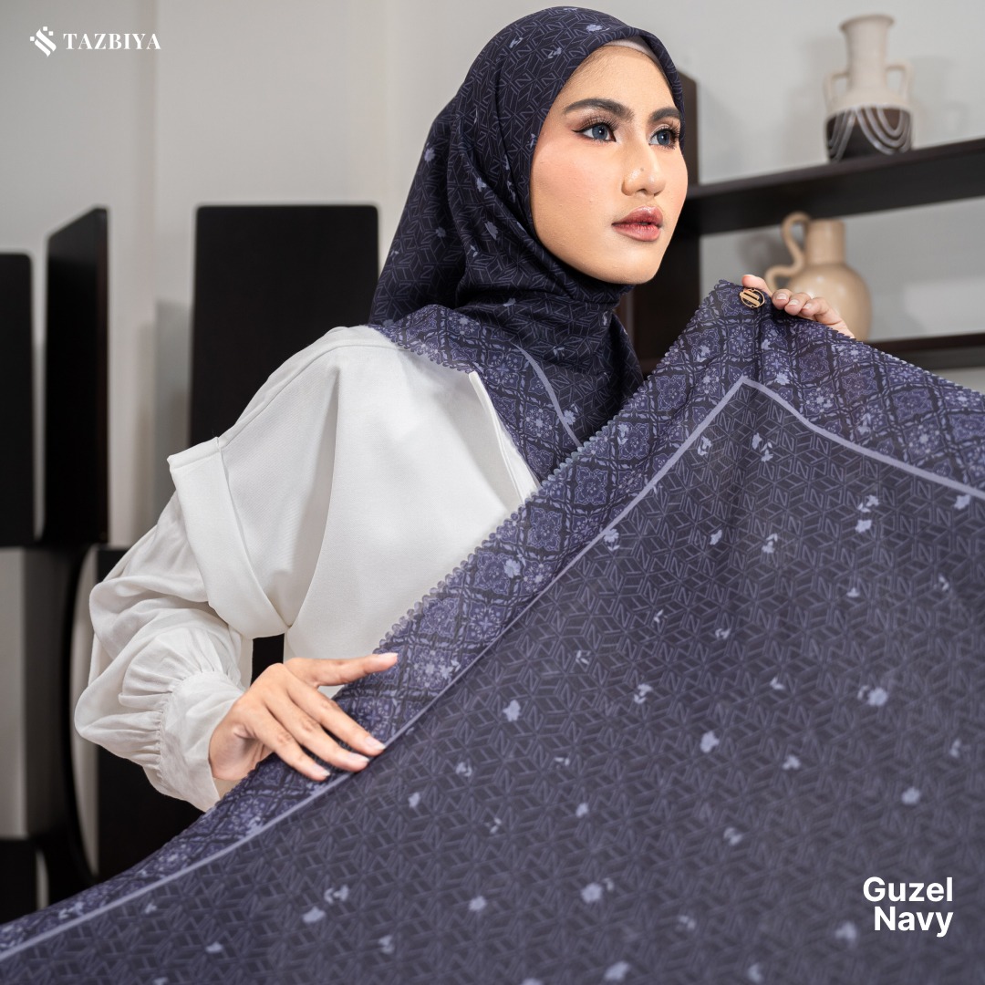 TAZBIYA SCARF - GUZEL SERIES I JILBAB SEGI EMPAT POLYCOTTON PREMIUM