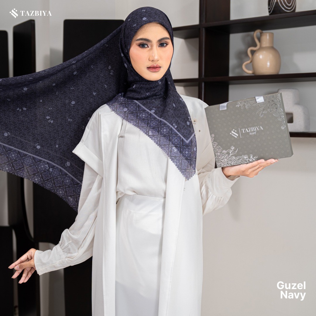 TAZBIYA SCARF - GUZEL SERIES I JILBAB SEGI EMPAT POLYCOTTON PREMIUM