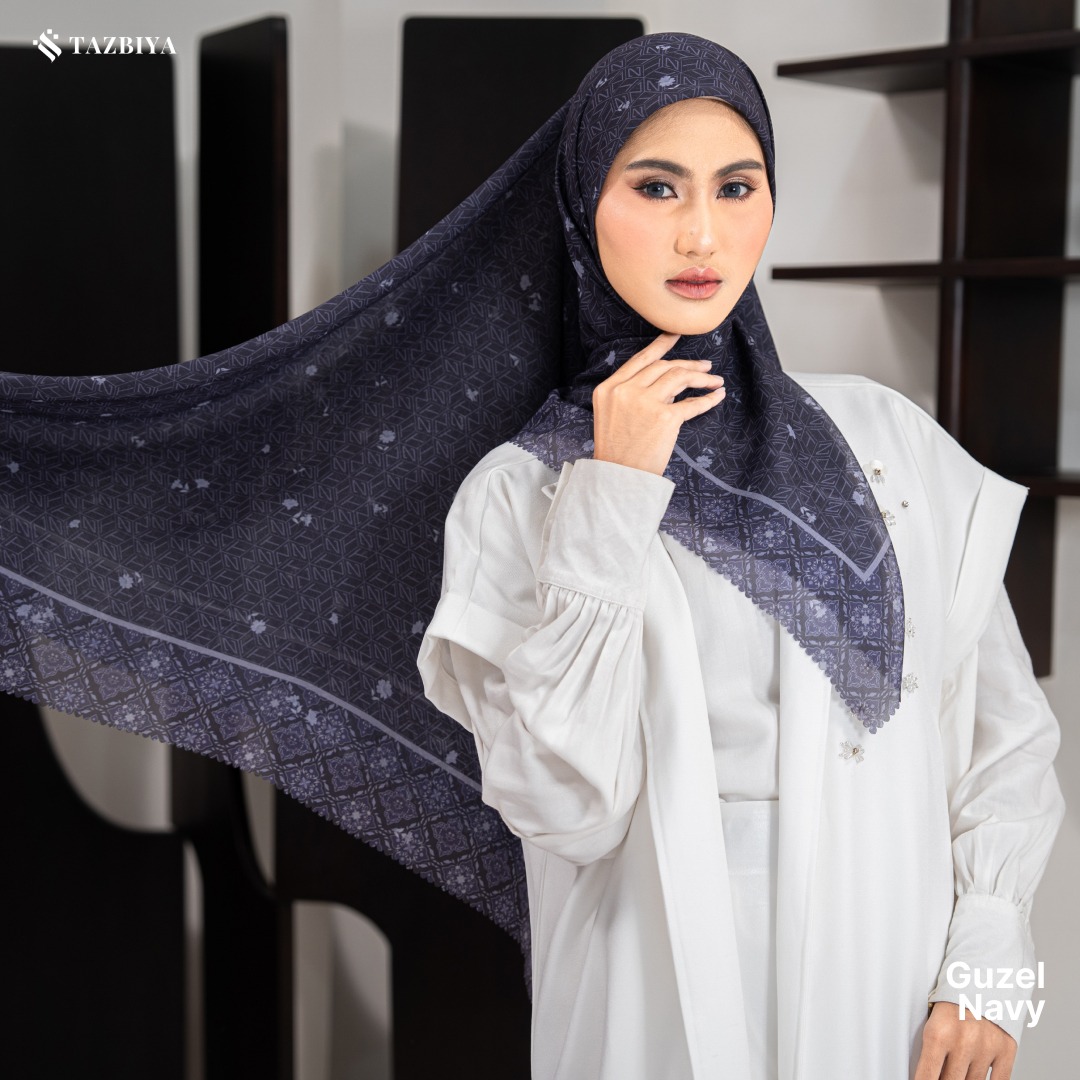 TAZBIYA SCARF - GUZEL SERIES I JILBAB SEGI EMPAT POLYCOTTON PREMIUM