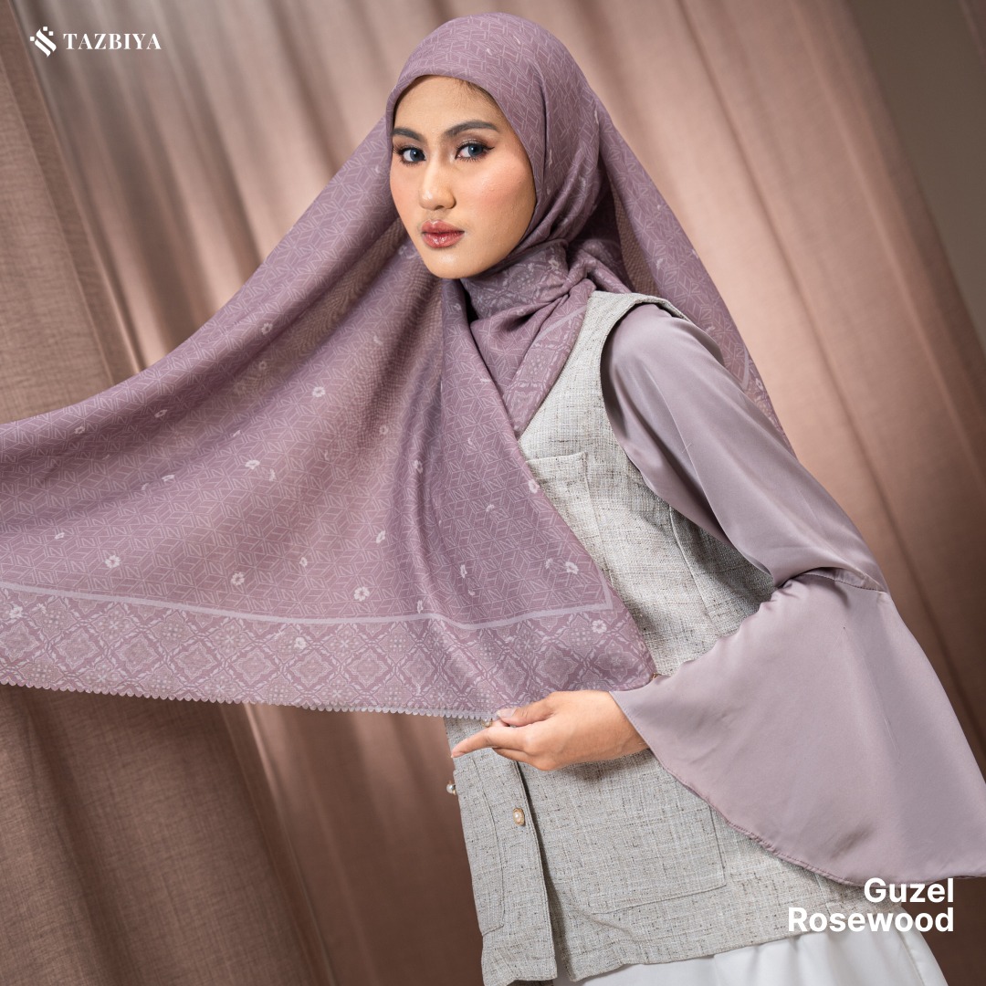 TAZBIYA SCARF - GUZEL SERIES I JILBAB SEGI EMPAT POLYCOTTON PREMIUM