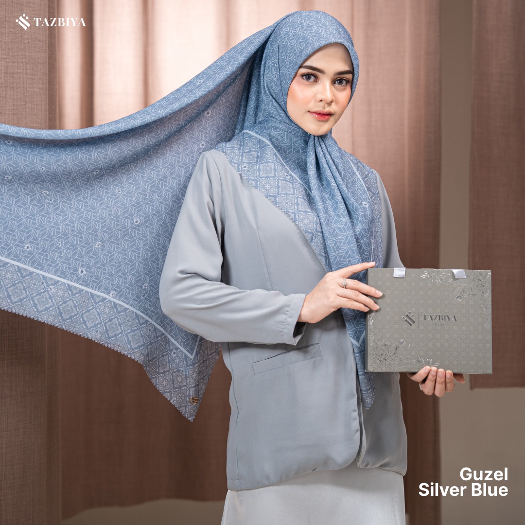 TAZBIYA SCARF - GUZEL SERIES I JILBAB SEGI EMPAT POLYCOTTON PREMIUM
