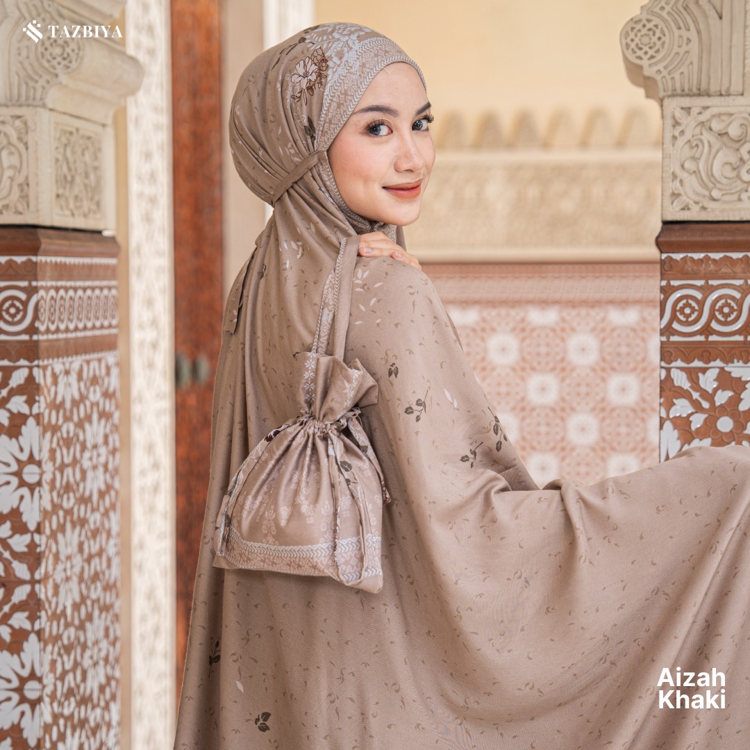 TAZBIYA MUKENA AIZAH SERIES | MUKENA DEWASA RAYON SAJADAH 2IN1