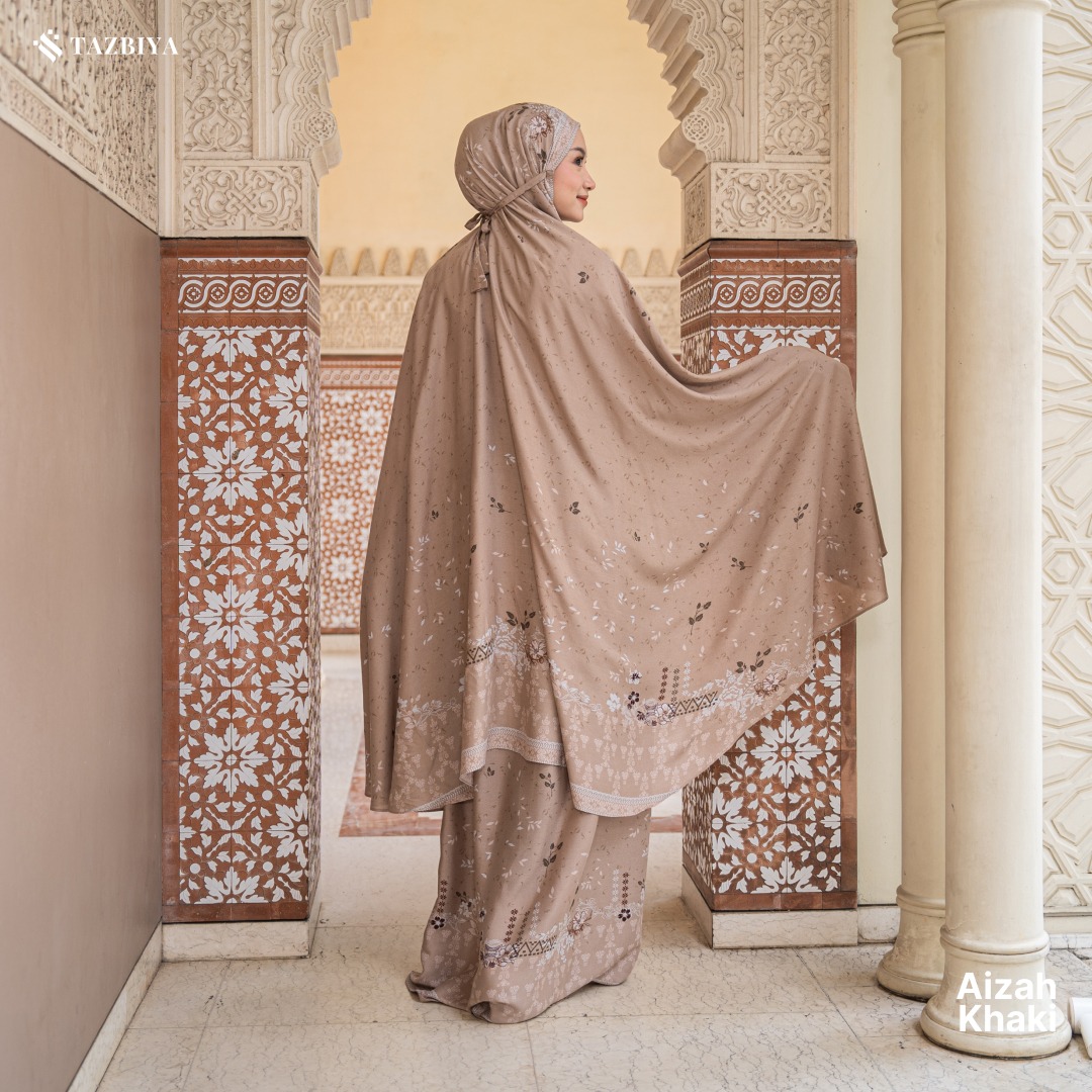 TAZBIYA MUKENA AIZAH SERIES | MUKENA DEWASA RAYON SAJADAH 2IN1