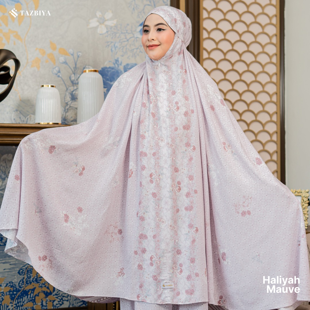TAZBIYA MUKENA HALIYAH SERIES | MUKENA RAYON SAJADAH PREMIUM 2IN1 DEWASA