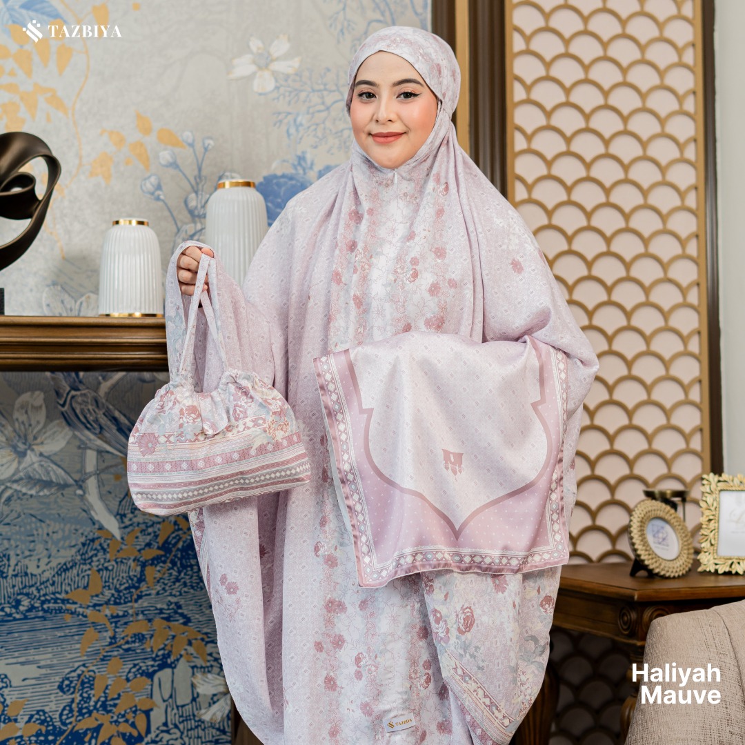 TAZBIYA MUKENA HALIYAH SERIES | MUKENA RAYON SAJADAH PREMIUM 2IN1 DEWASA