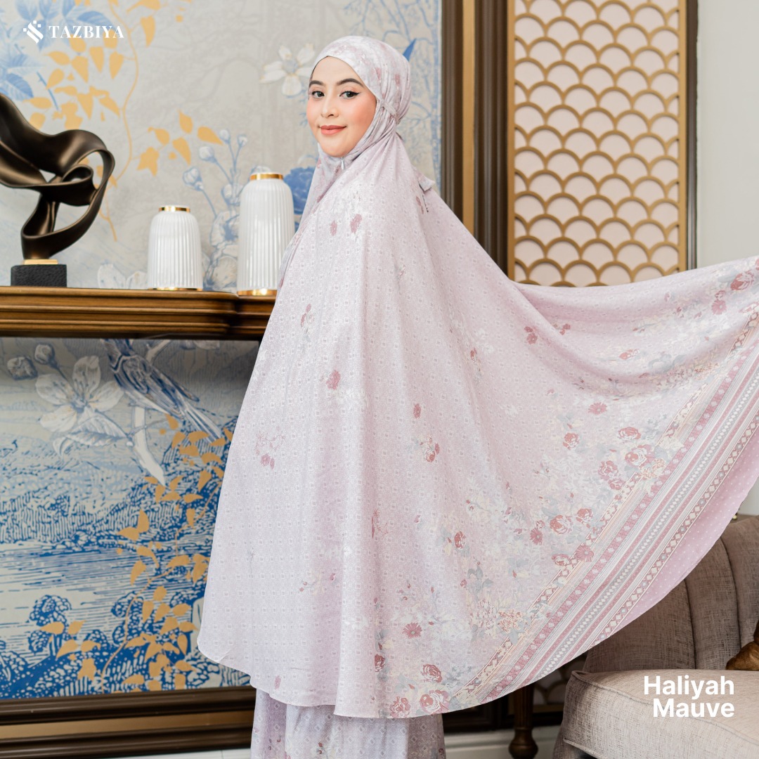 TAZBIYA MUKENA HALIYAH SERIES | MUKENA RAYON SAJADAH PREMIUM 2IN1 DEWASA