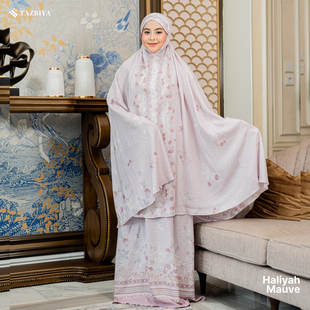 TAZBIYA MUKENA HALIYAH SERIES | MUKENA RAYON SAJADAH PREMIUM 2IN1 DEWASA