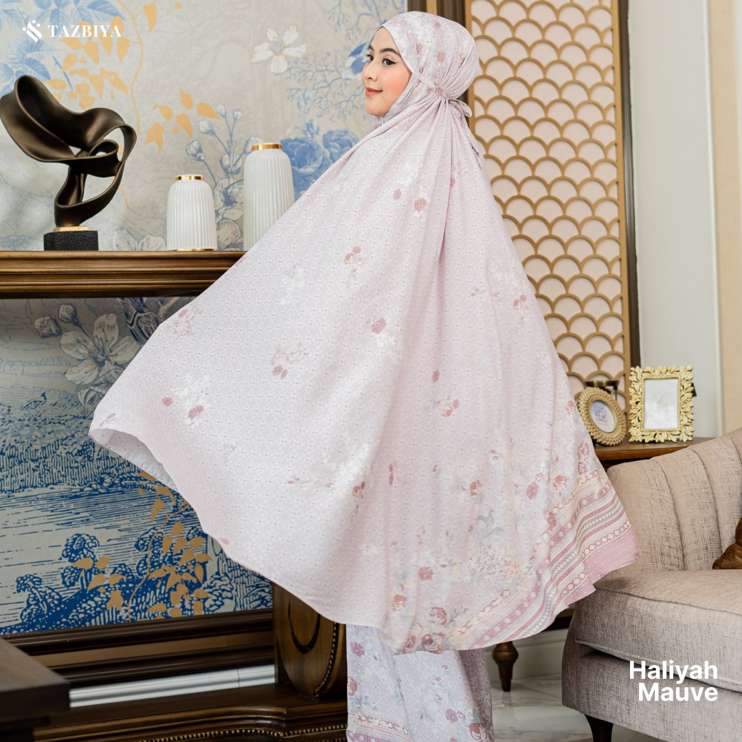 TAZBIYA MUKENA HALIYAH SERIES | MUKENA RAYON SAJADAH PREMIUM 2IN1 DEWASA