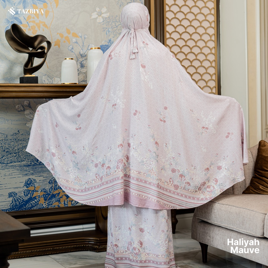 TAZBIYA MUKENA HALIYAH SERIES | MUKENA RAYON SAJADAH PREMIUM 2IN1 DEWASA