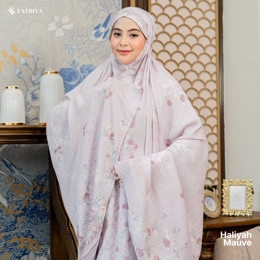 TAZBIYA MUKENA HALIYAH SERIES | MUKENA RAYON SAJADAH PREMIUM 2IN1 DEWASA