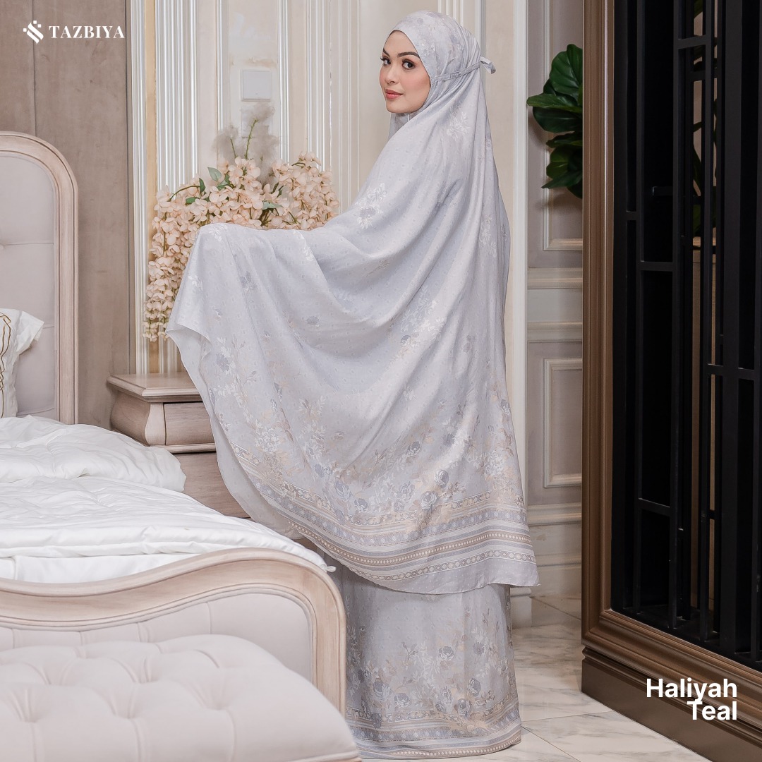 TAZBIYA MUKENA HALIYAH SERIES | MUKENA RAYON SAJADAH PREMIUM 2IN1 DEWASA