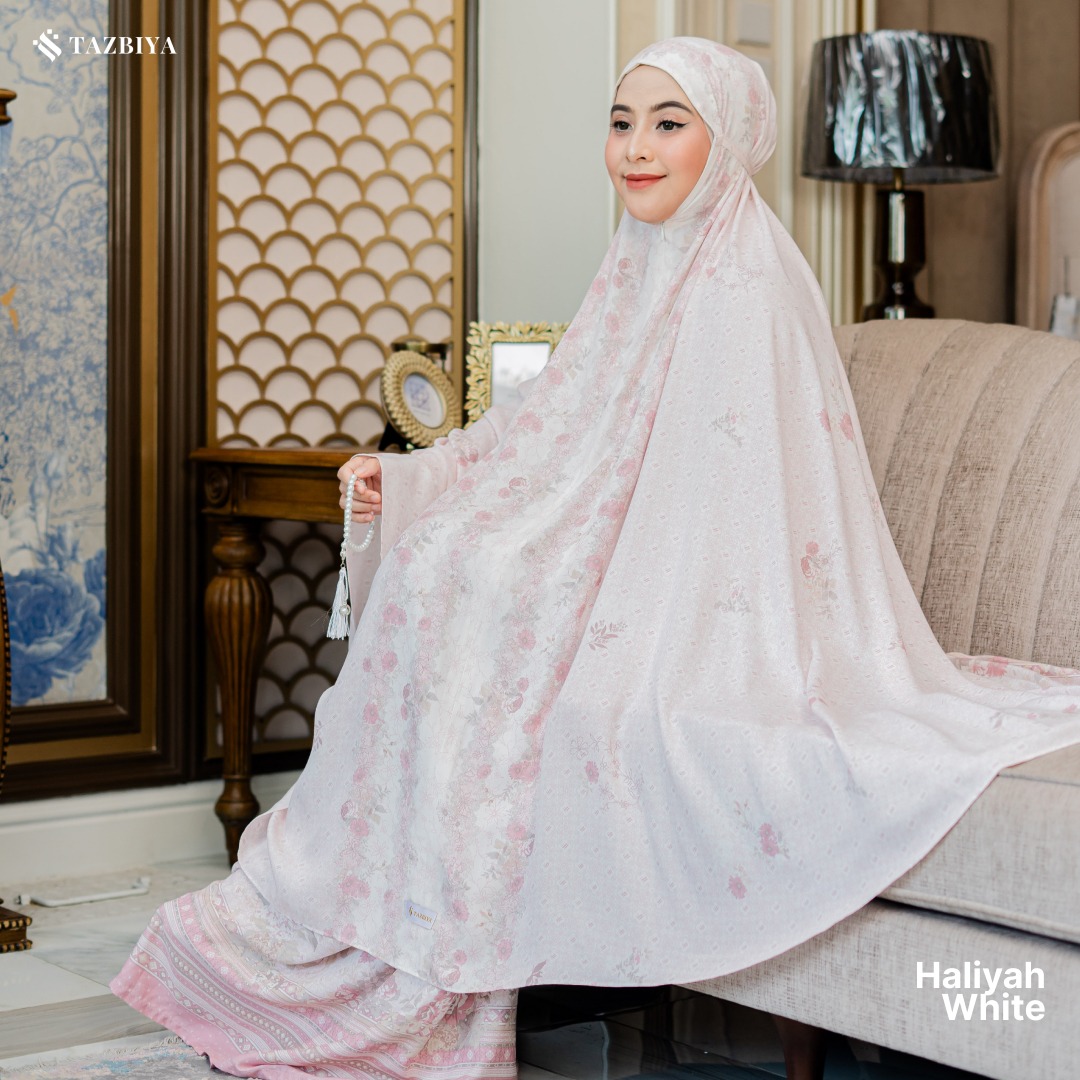 TAZBIYA MUKENA HALIYAH SERIES | MUKENA RAYON SAJADAH PREMIUM 2IN1 DEWASA