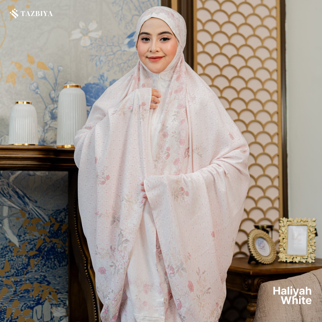 TAZBIYA MUKENA HALIYAH SERIES | MUKENA RAYON SAJADAH PREMIUM 2IN1 DEWASA