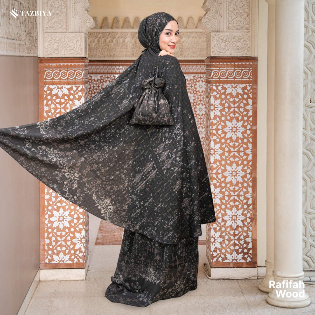 TAZBIYA MUKENA RAFIFAH SERIES | MUKENA RAYON SAJADAH PREMIUM 2IN1 DEWASA