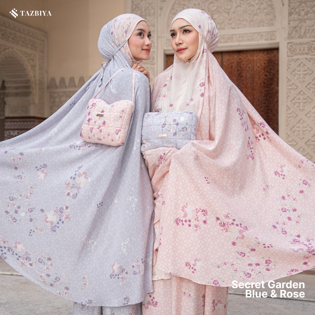 MUKENA TAZBIYA SECRET GARDEN I MUKENA RAYON PREMIUM DEWASA