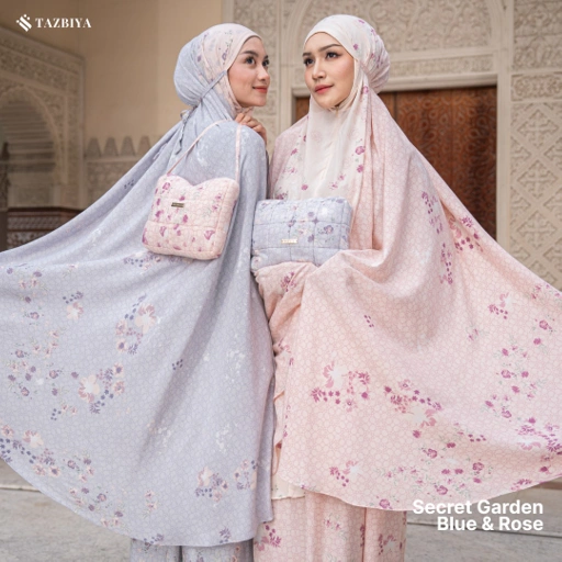Image of MUKENA TAZBIYA SECRET GARDEN I MUKENA RAYON PREMIUM DEWASA 