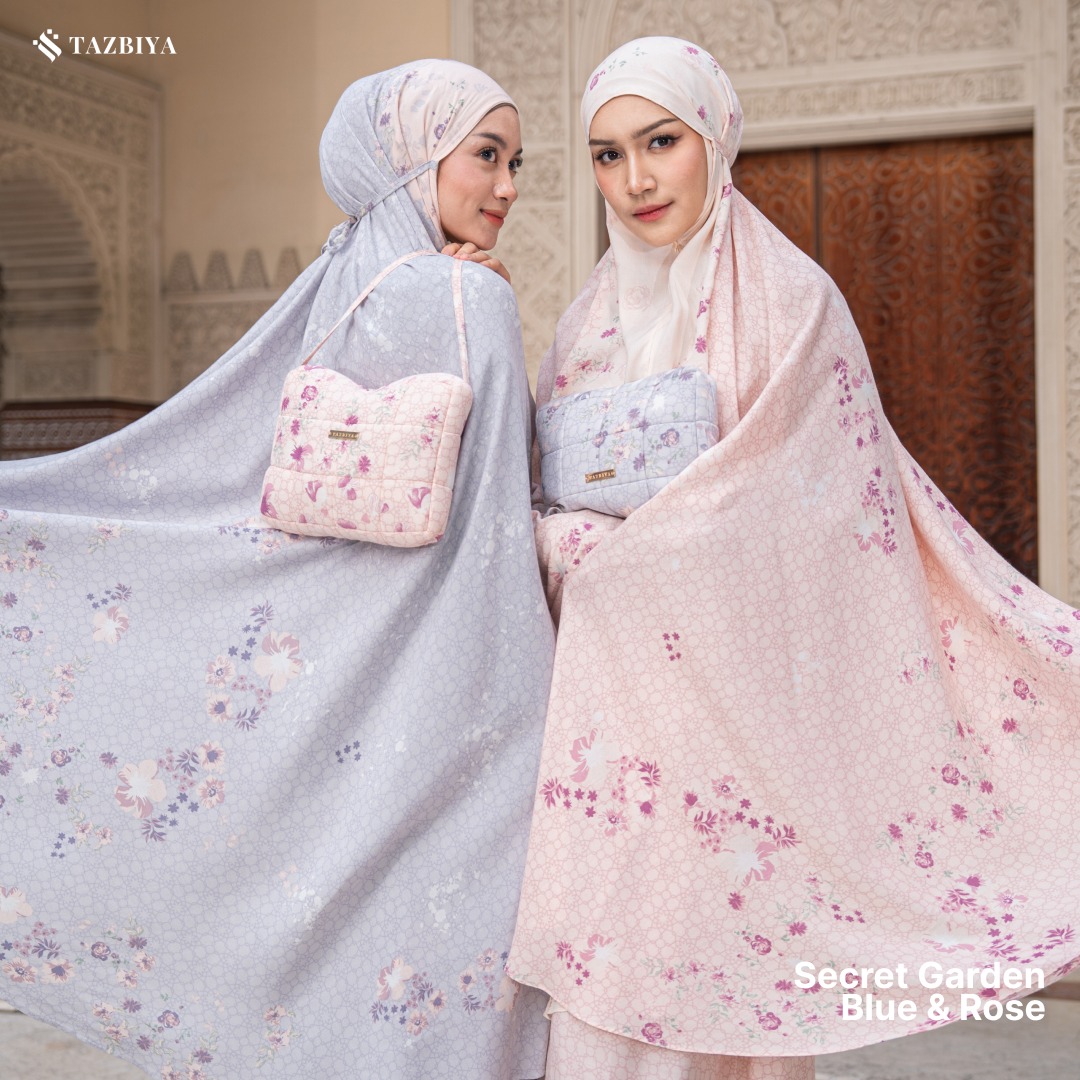 MUKENA TAZBIYA SECRET GARDEN I MUKENA RAYON PREMIUM DEWASA
