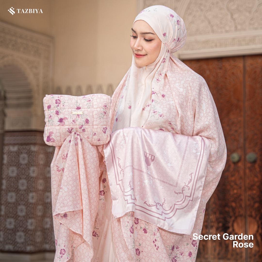MUKENA TAZBIYA SECRET GARDEN I MUKENA RAYON PREMIUM DEWASA