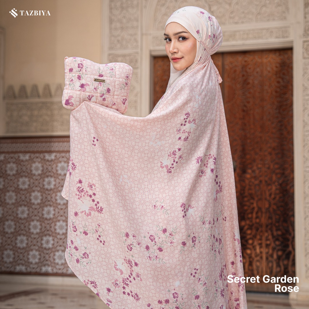 MUKENA TAZBIYA SECRET GARDEN I MUKENA RAYON PREMIUM DEWASA