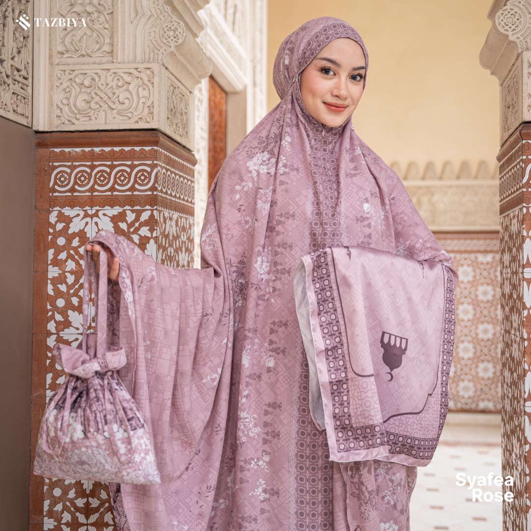TAZBIYA MUKENA SYAFEA SERIES | MUKENA DEWASA RAYON SAJADAH 2IN1