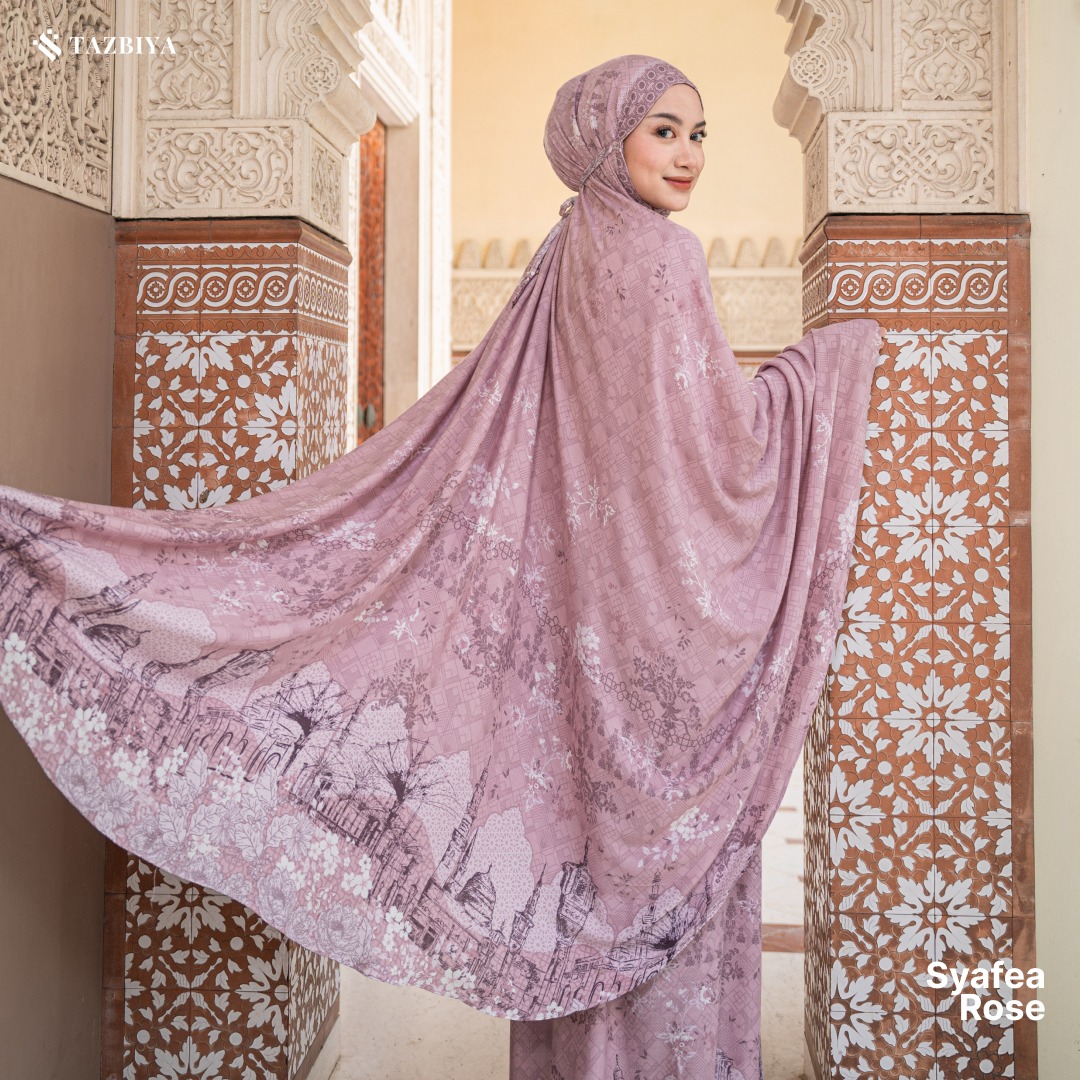 TAZBIYA MUKENA SYAFEA SERIES | MUKENA DEWASA RAYON SAJADAH 2IN1