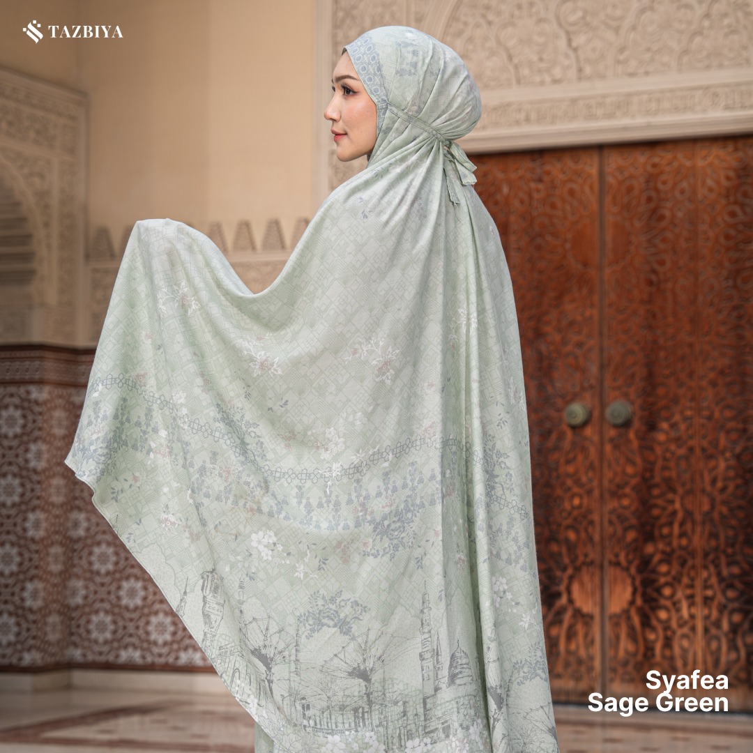 TAZBIYA MUKENA SYAFEA SERIES | MUKENA DEWASA RAYON SAJADAH 2IN1