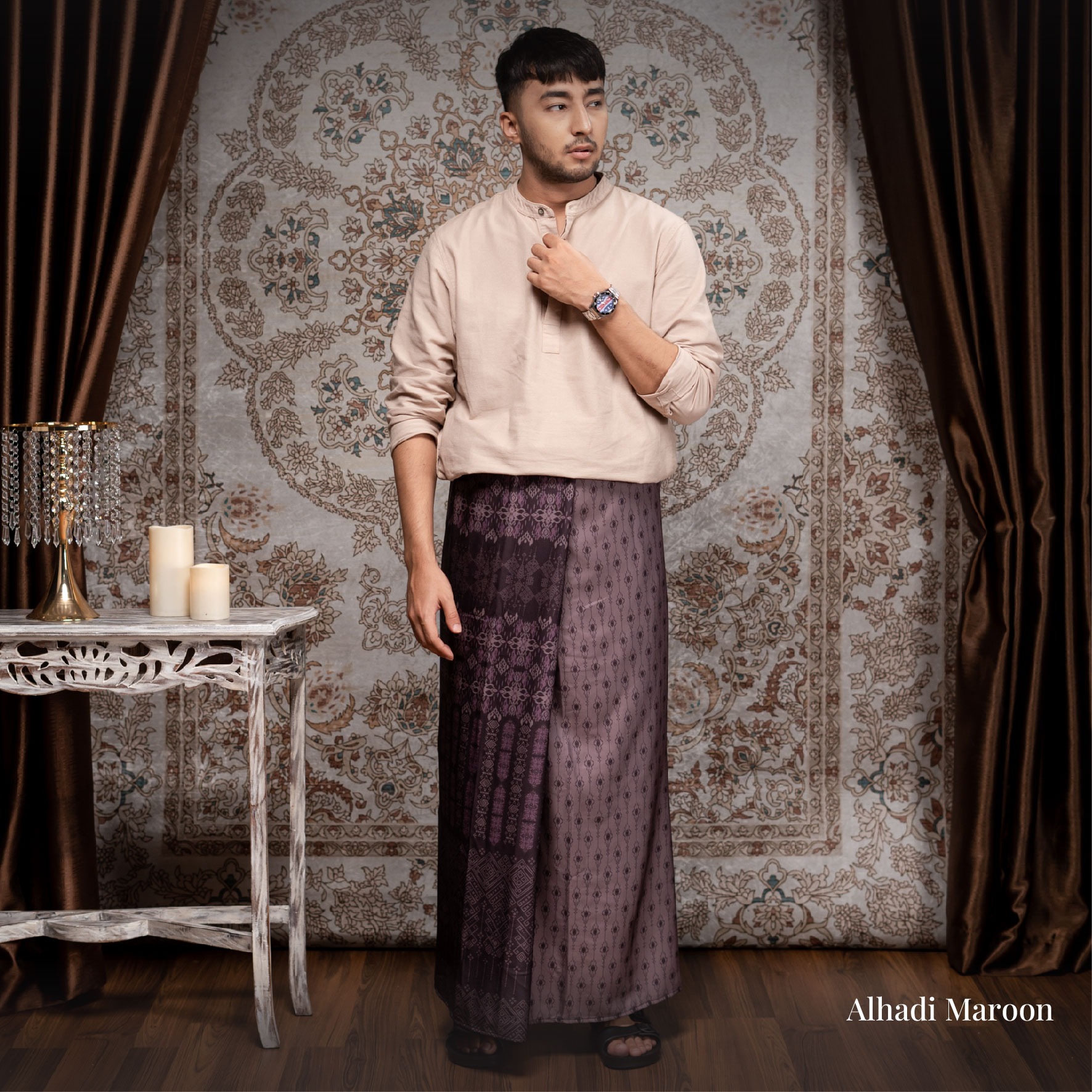 TAZBIYA PRAYER-SET SARUNG ALHADI SERIES I SARUNG LAKI LAKI DEWASA MOTIF