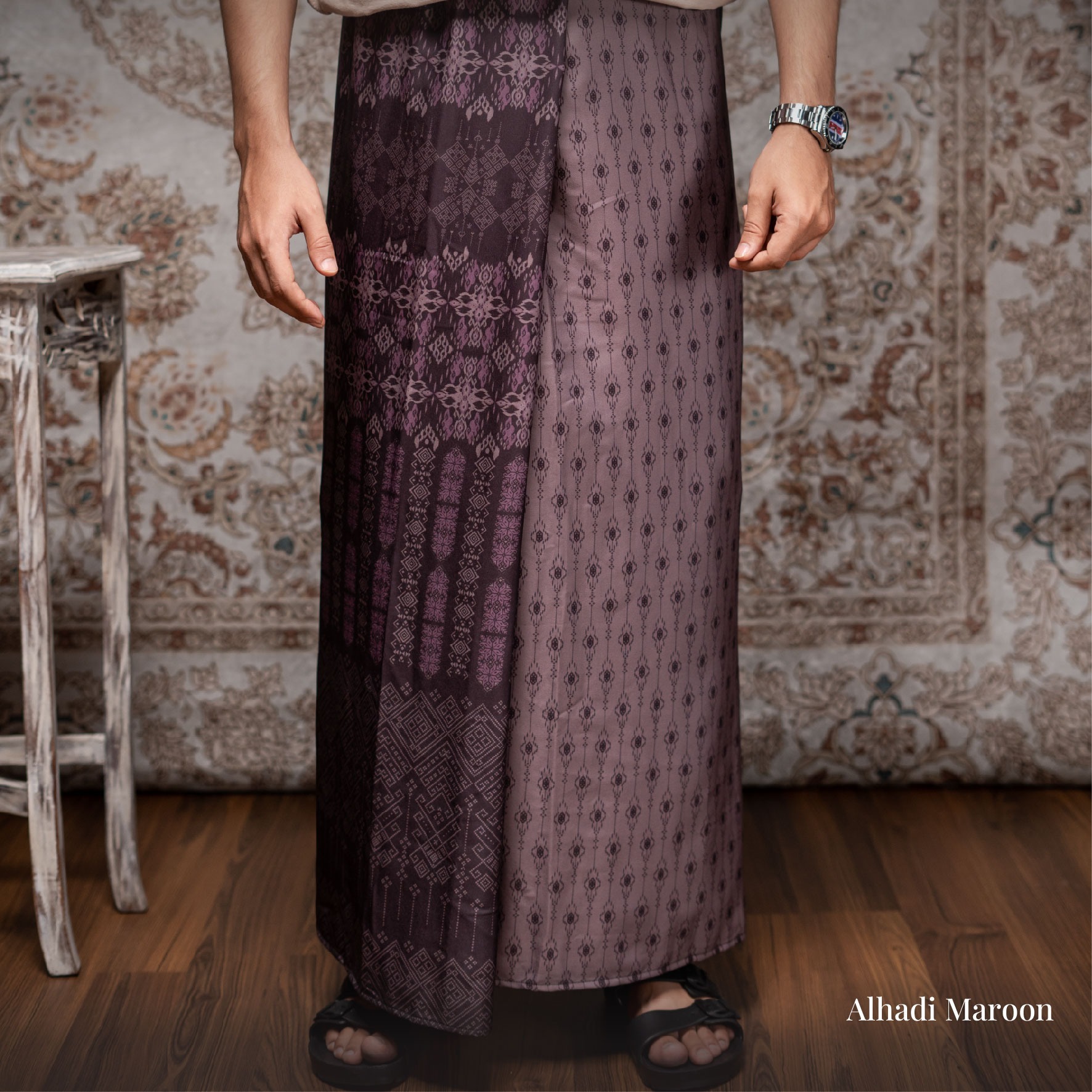 TAZBIYA PRAYER-SET SARUNG ALHADI SERIES I SARUNG LAKI LAKI DEWASA MOTIF