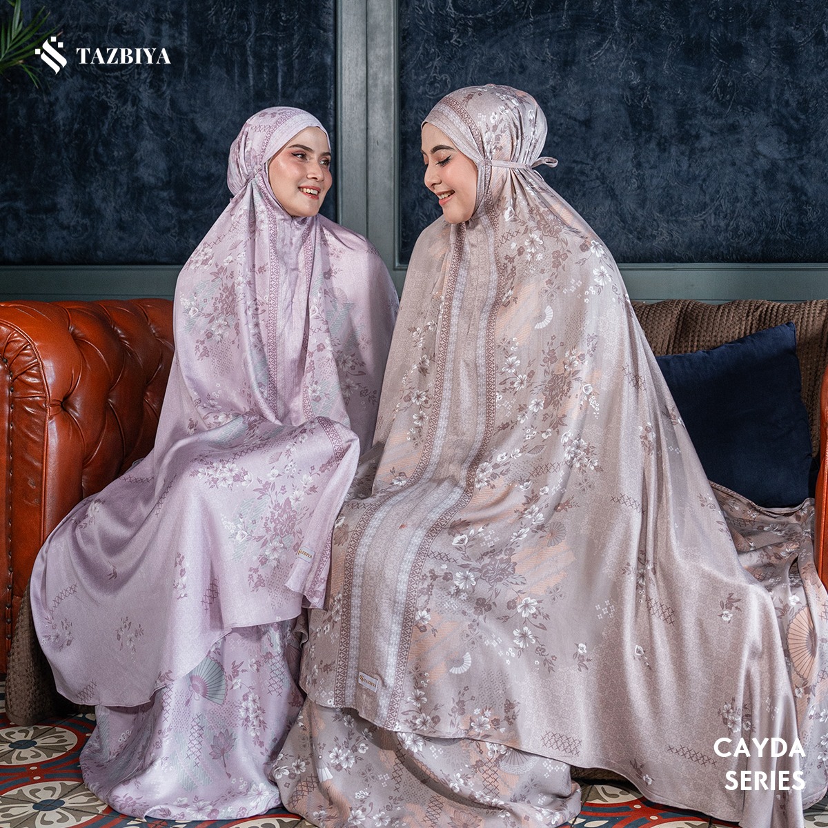 MUKENA TAZBIYA PREMIUM CAYDA I Mukena Rayon Satin Jumbo Dewasa