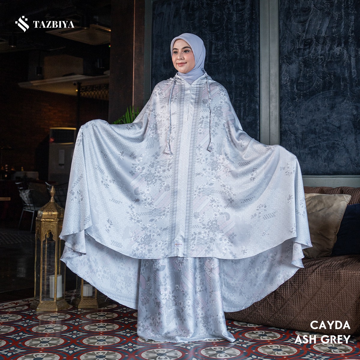 MUKENA TAZBIYA PREMIUM CAYDA I Mukena Rayon Satin Jumbo Dewasa
