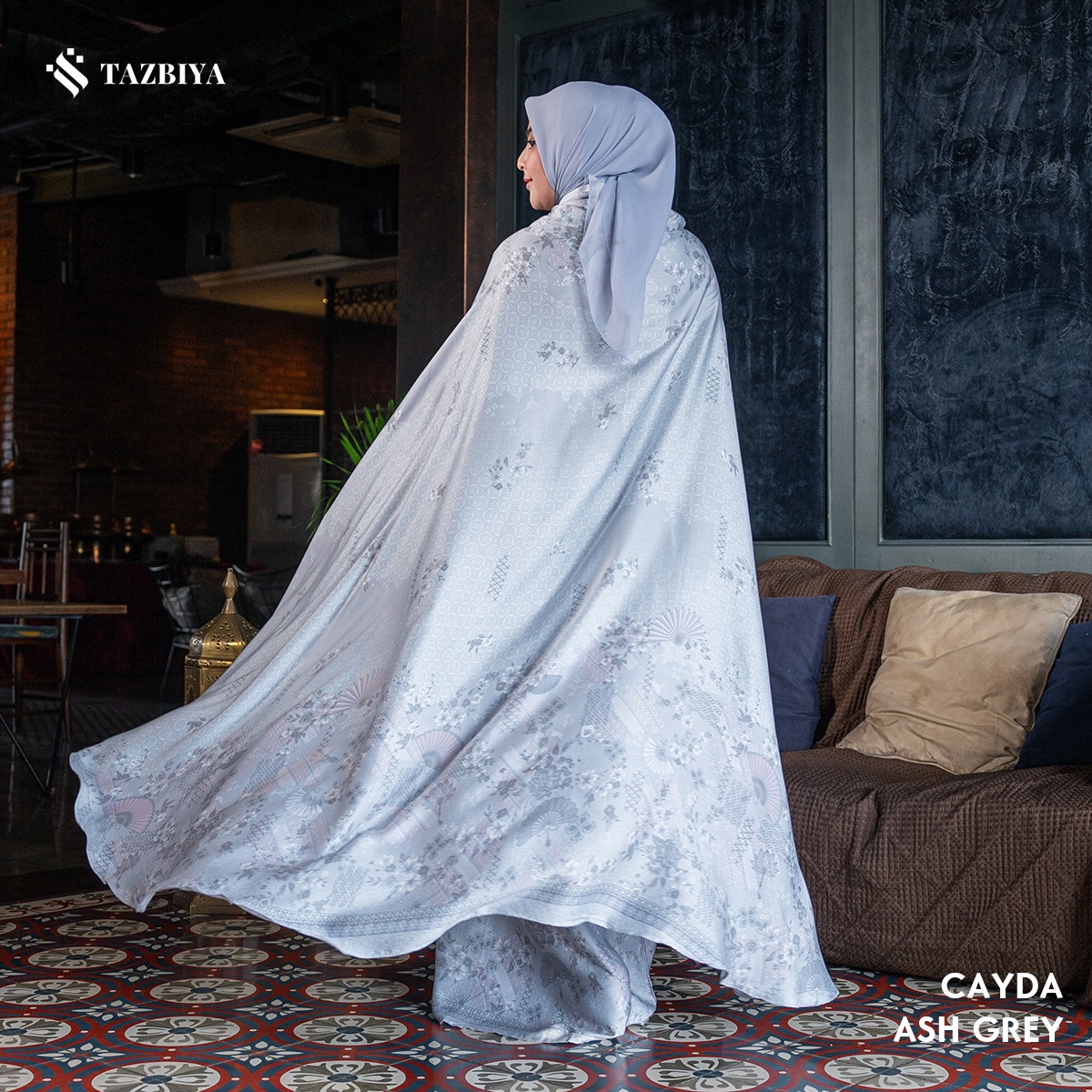 MUKENA TAZBIYA PREMIUM CAYDA I Mukena Rayon Satin Jumbo Dewasa
