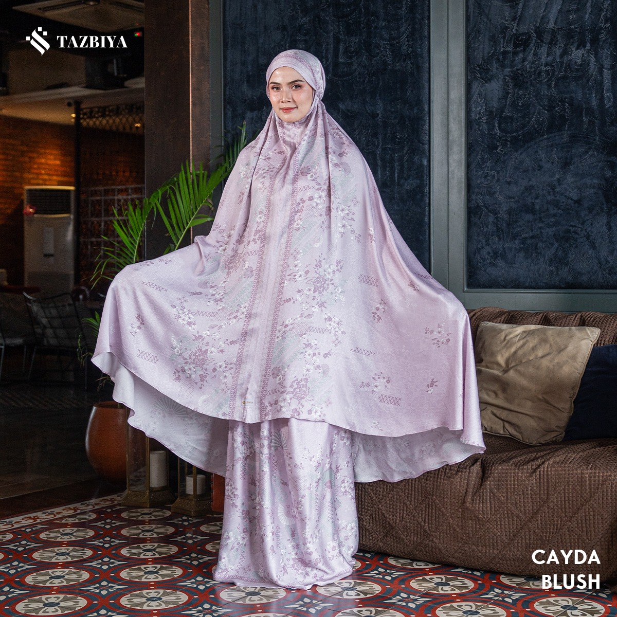 MUKENA TAZBIYA PREMIUM CAYDA I Mukena Rayon Satin Jumbo Dewasa