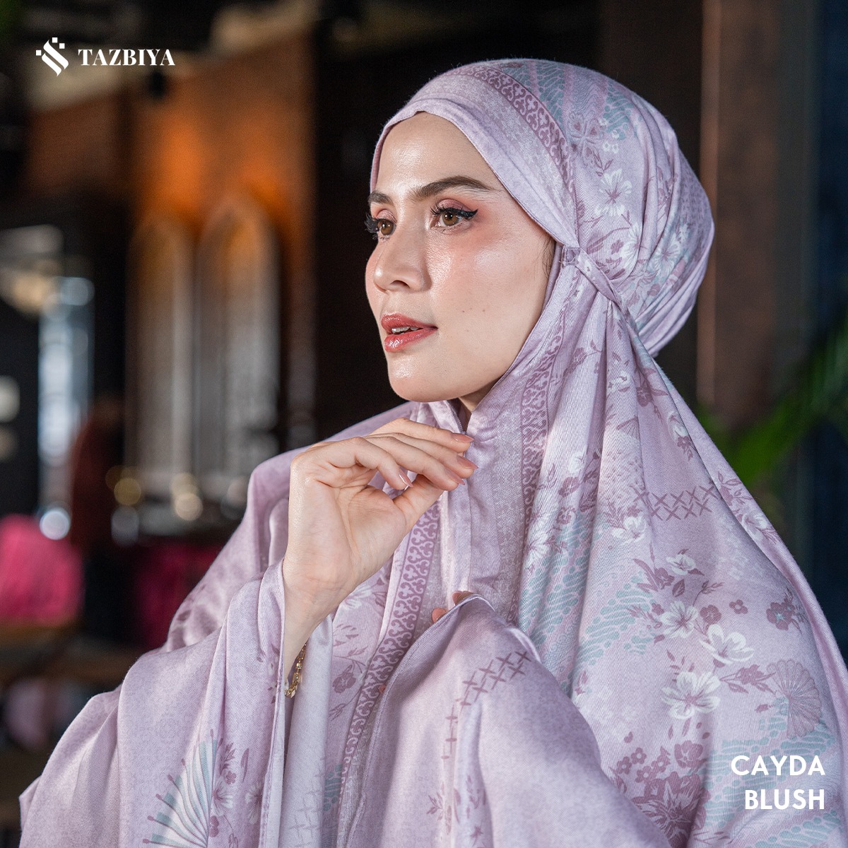 MUKENA TAZBIYA PREMIUM CAYDA I Mukena Rayon Satin Jumbo Dewasa