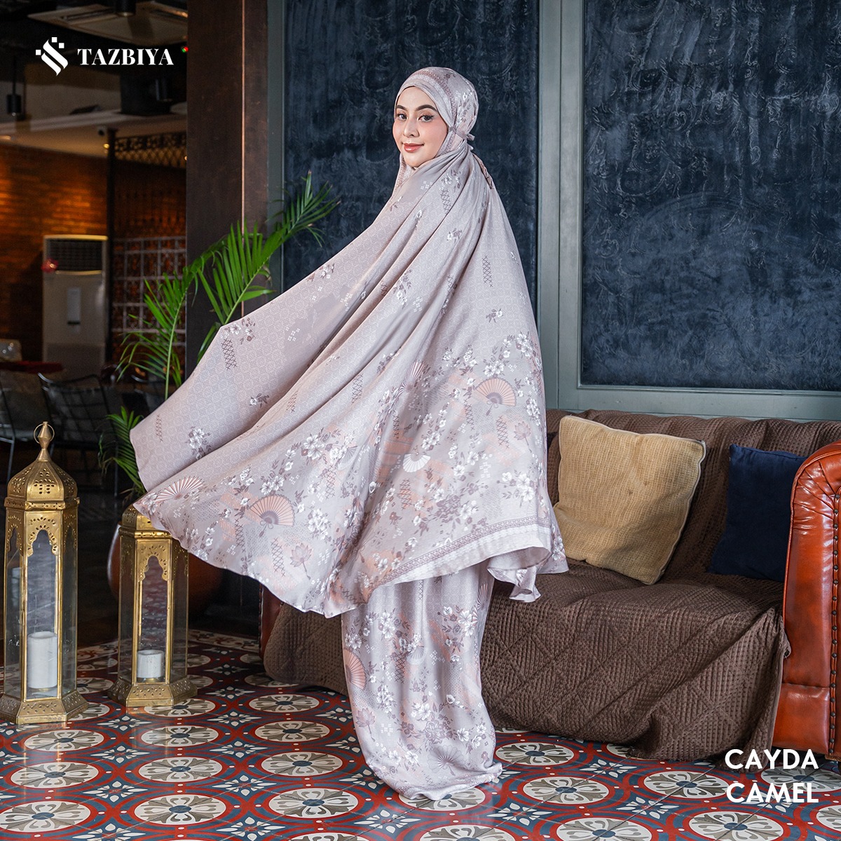 MUKENA TAZBIYA PREMIUM CAYDA I Mukena Rayon Satin Jumbo Dewasa